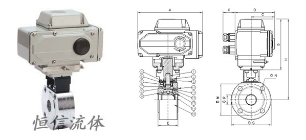 電動(dòng)對(duì)夾式球閥 電動(dòng)對(duì)夾式球閥